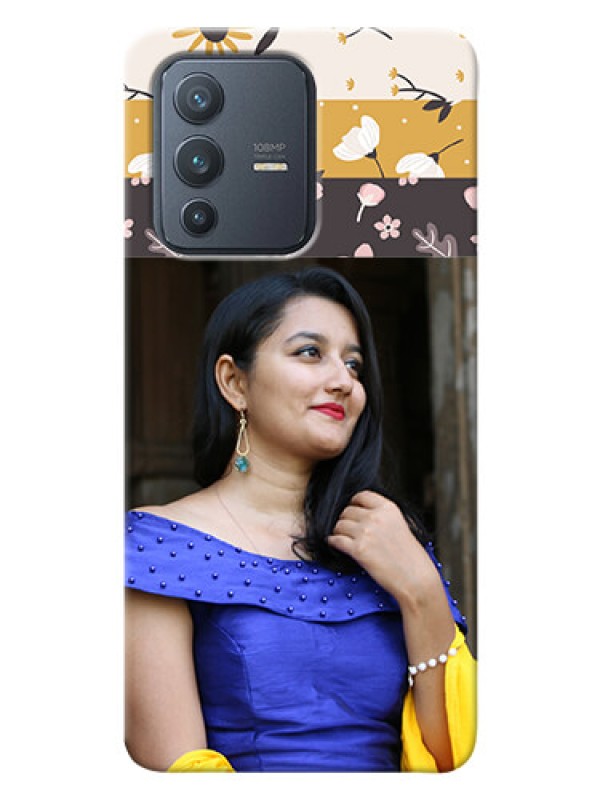 Custom Vivo V23 Pro 5G mobile cases online: Stylish Floral Design