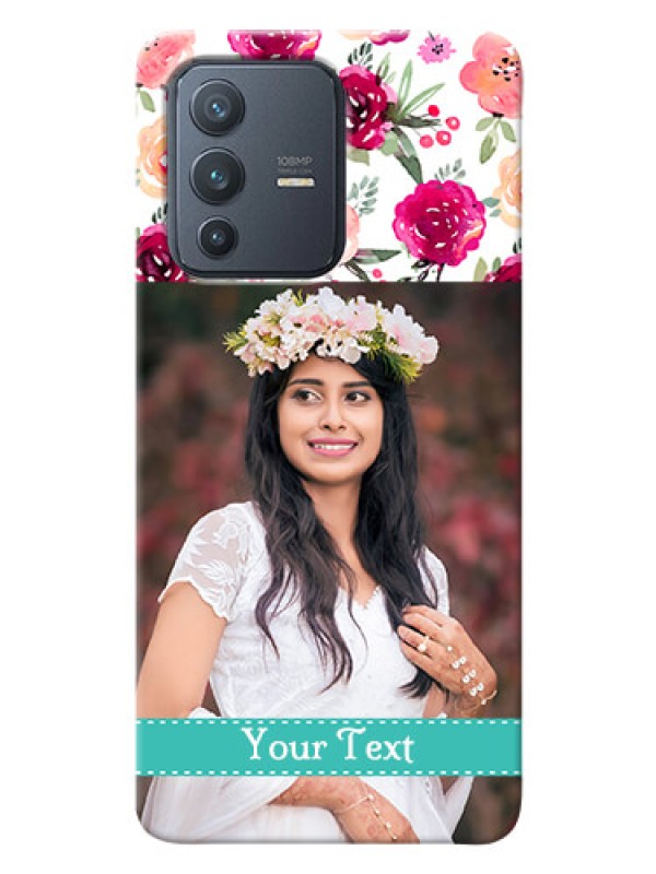 Custom Vivo V23 Pro 5G Personalized Mobile Cases: Watercolor Floral Design