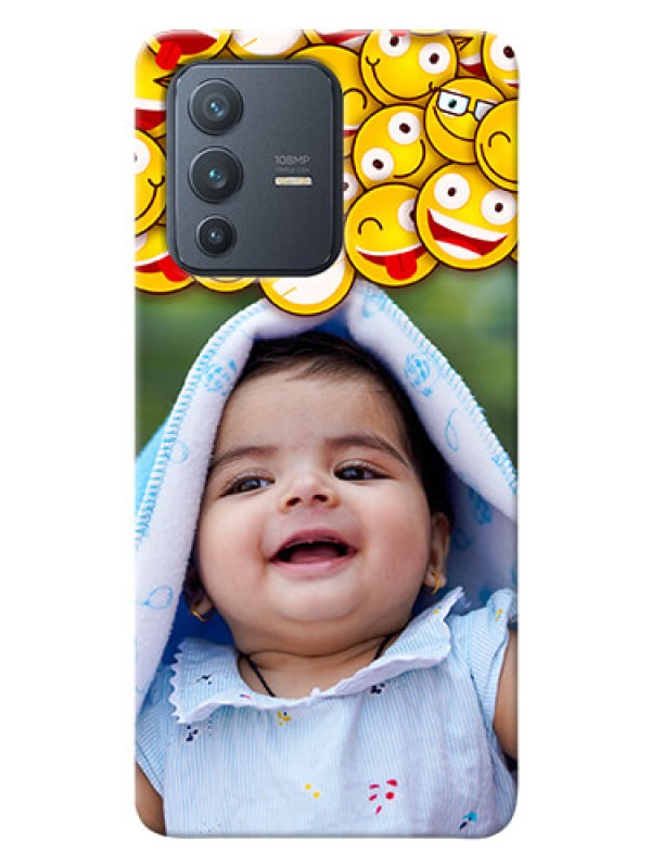 Custom Vivo V23 Pro 5G Custom Phone Cases with Smiley Emoji Design