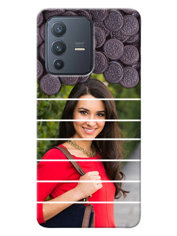 Custom Vivo V23 Pro 5G Custom Mobile Covers with Oreo Biscuit Design