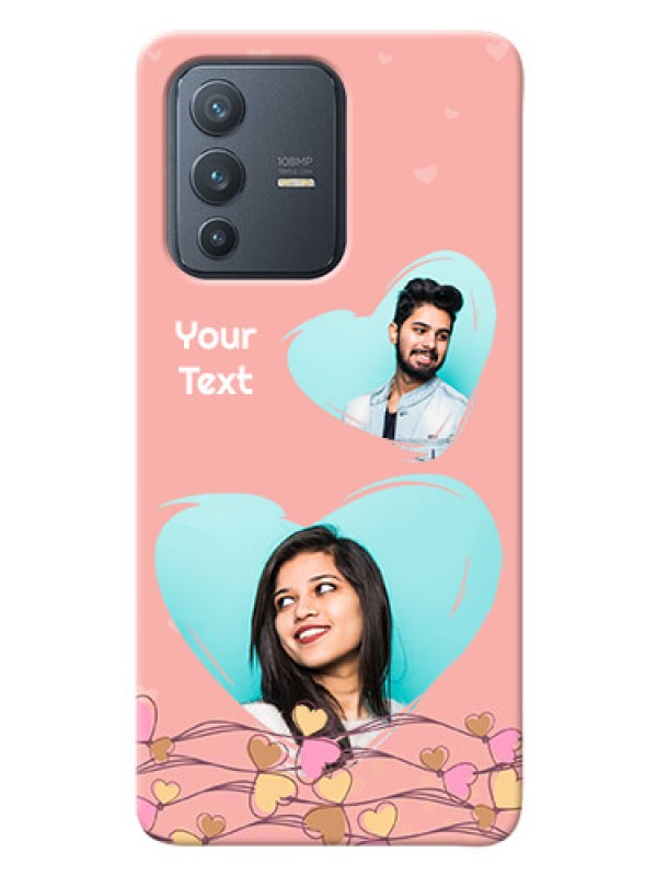 Custom Vivo V23 Pro 5G customized phone cases: Love Doodle Design