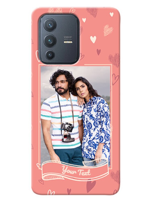 Custom Vivo V23 Pro 5G custom mobile phone cases: love doodle art Design
