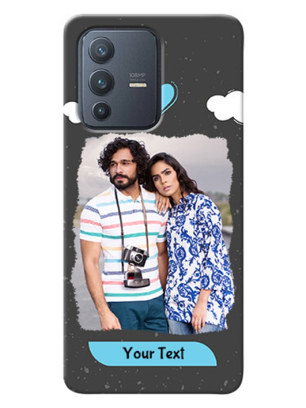 Custom Vivo V23 Pro 5G Mobile Back Covers: splashes with love doodles Design