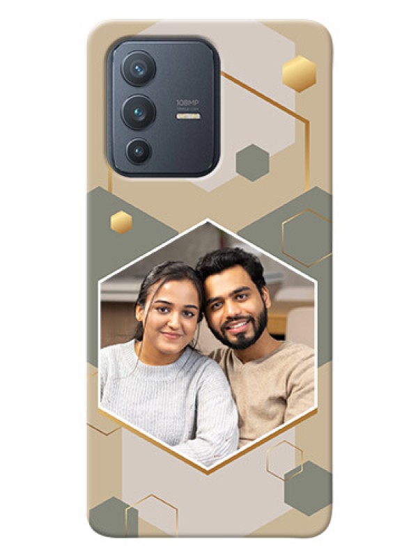 Custom Vivo V23 Pro 5G Phone Back Covers: Stylish Hexagon Pattern Design