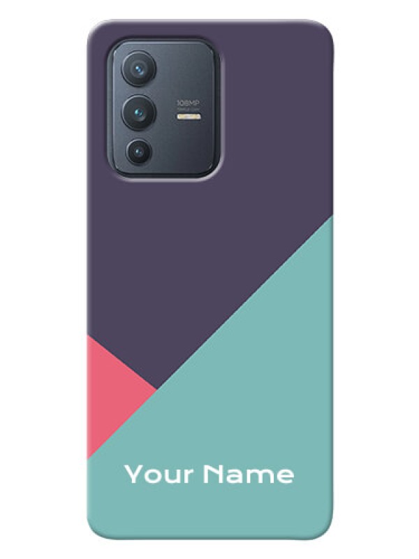 Custom Vivo V23 Pro 5G Custom Phone Cases: Tri Color abstract Design