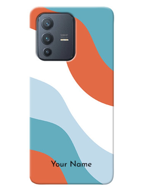 Custom Vivo V23 Pro 5G Mobile Back Covers: coloured Waves Design