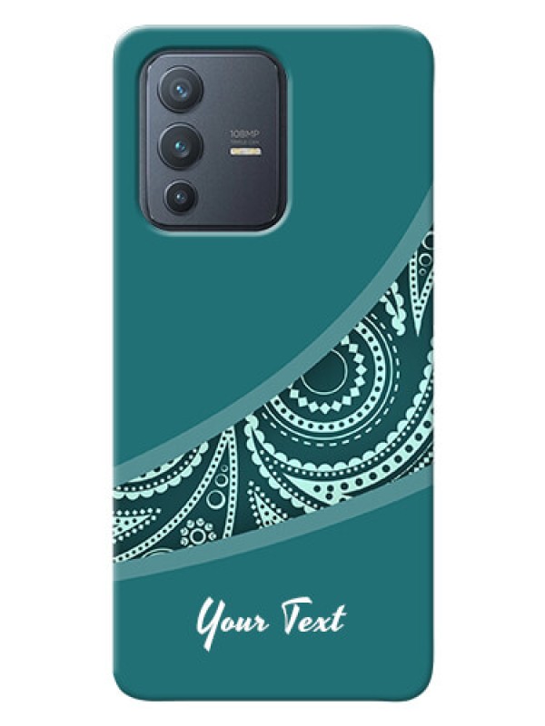 Custom Vivo V23 Pro 5G Custom Phone Covers: semi visible floral Design