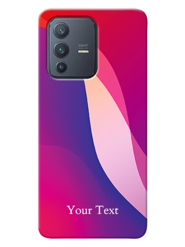 Custom Vivo V23 Pro 5G Mobile Back Covers: Digital abstract Overlap Design