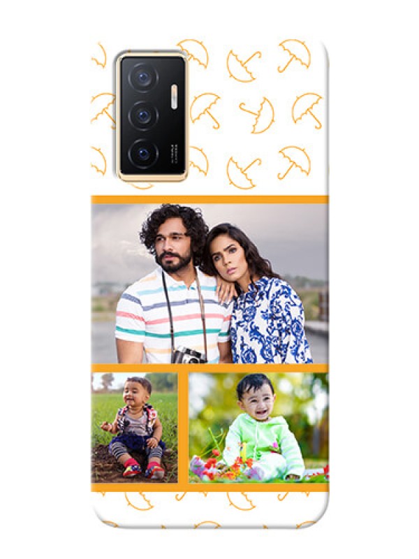 Custom Vivo V23e 5G Personalised Phone Cases: Yellow Pattern Design