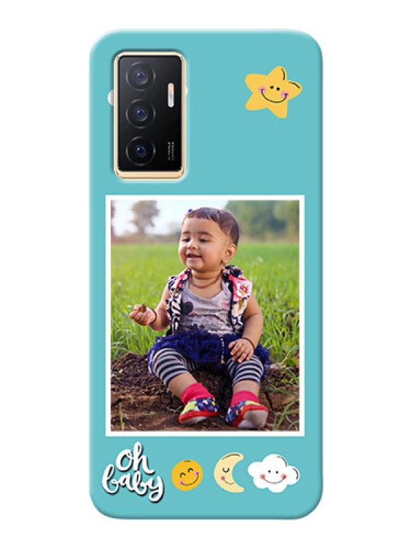 Custom Vivo V23e 5G Personalised Phone Cases: Smiley Kids Stars Design