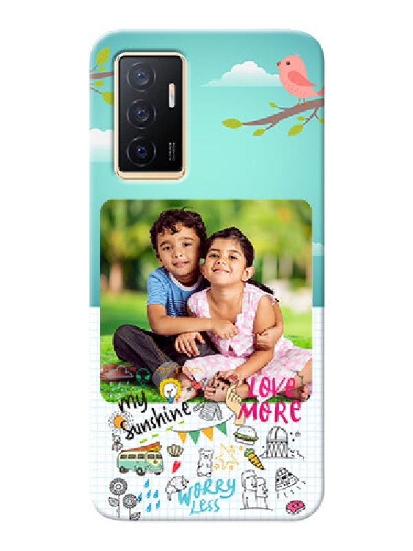 Custom Vivo V23e 5G phone cases online: Doodle love Design