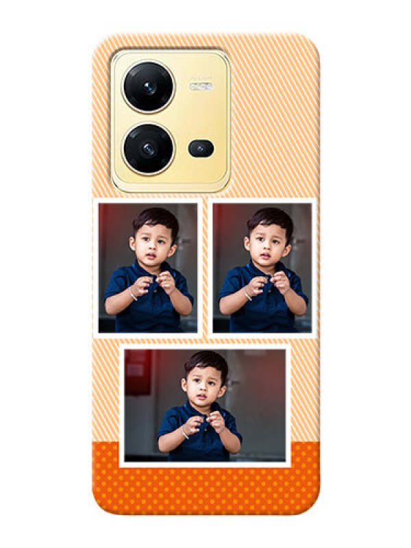 Custom Vivo V25 5G Mobile Back Covers: Bulk Photos Upload Design