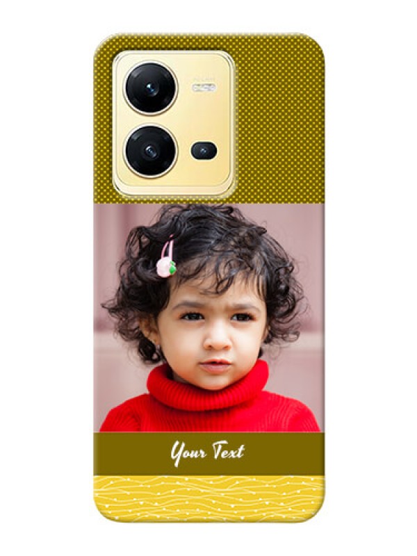 Custom Vivo V25 5G custom mobile back covers: Simple Green Color Design