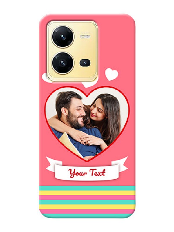Custom Vivo V25 5G Personalised mobile covers: Love Doodle Design