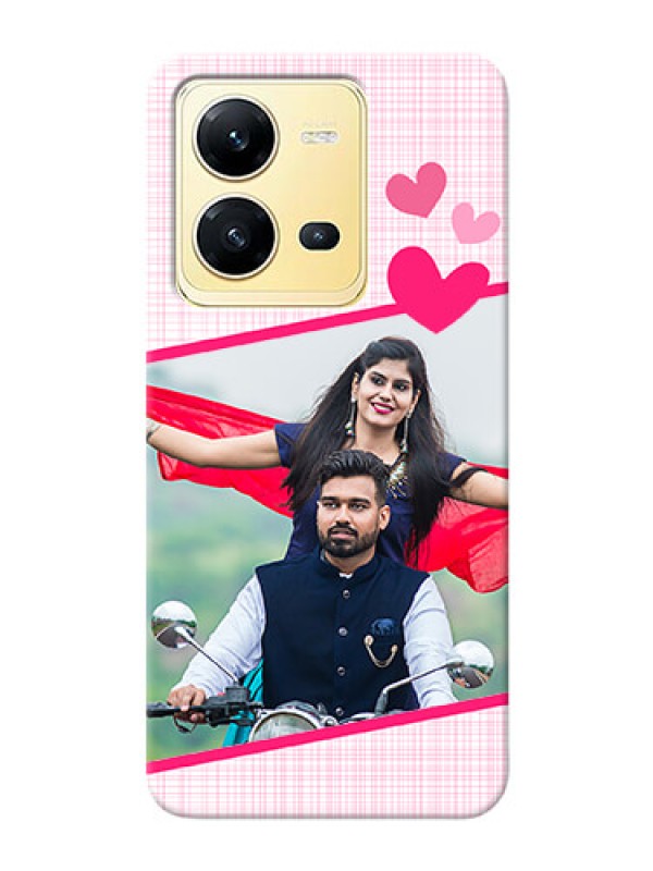 Custom Vivo V25 5G Personalised Phone Cases: Love Shape Heart Design