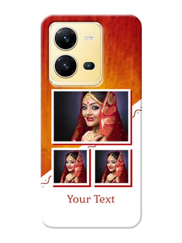 Custom Vivo V25 5G Personalised Phone Cases: Wedding Memories Design 
