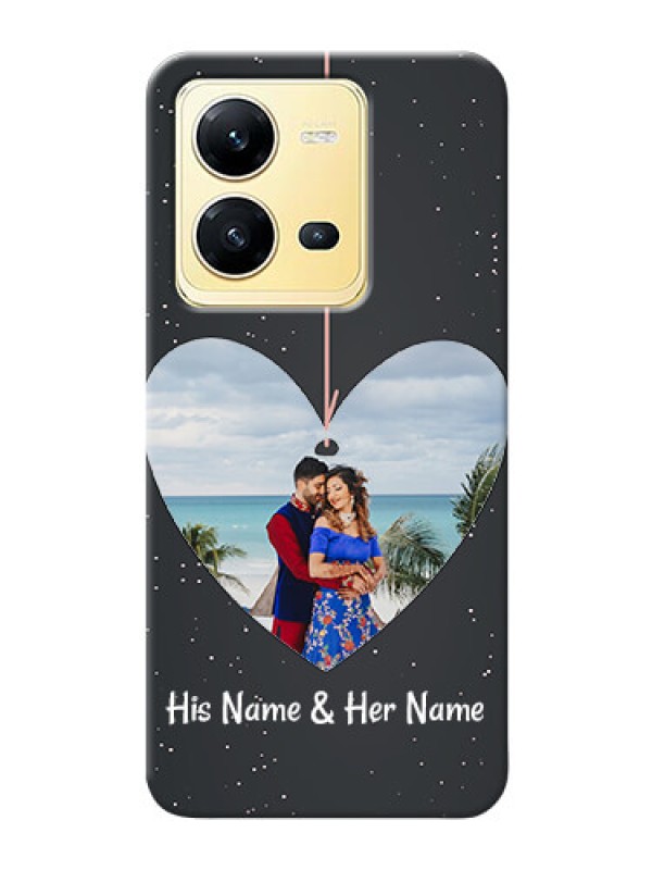 Custom Vivo V25 5G custom phone cases: Hanging Heart Design