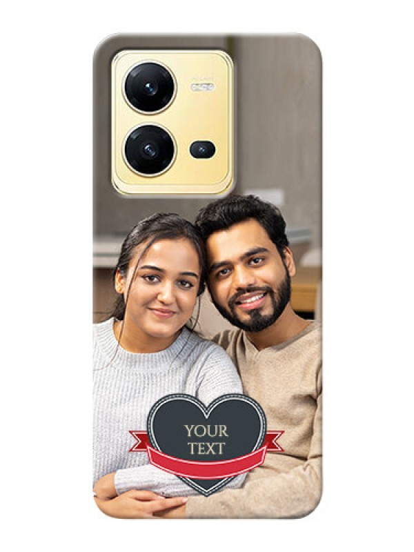 Custom Vivo V25 5G mobile back covers online: Just Married Couple Design