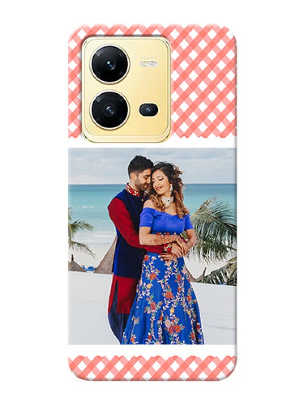 Custom Vivo V25 5G custom mobile cases: Pink Pattern Design