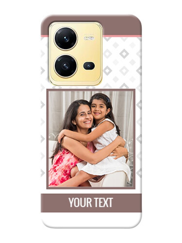 Custom Vivo V25 5G custom back covers: Simple Diamond Design