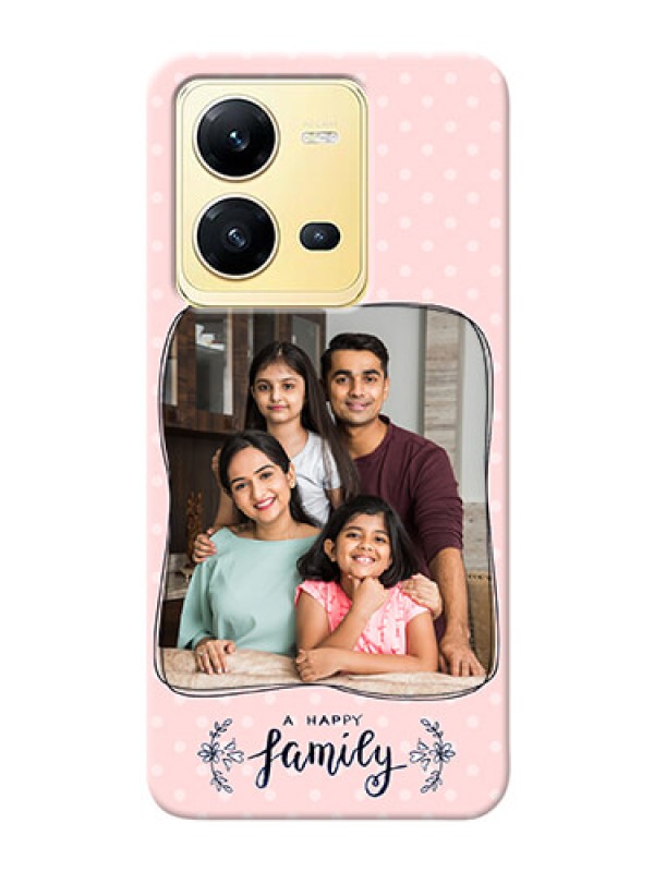 Custom Vivo V25 5G Personalized Phone Cases: Family with Dots Design