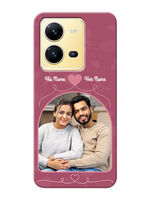 Custom Vivo V25 5G mobile phone covers: Love Floral Design
