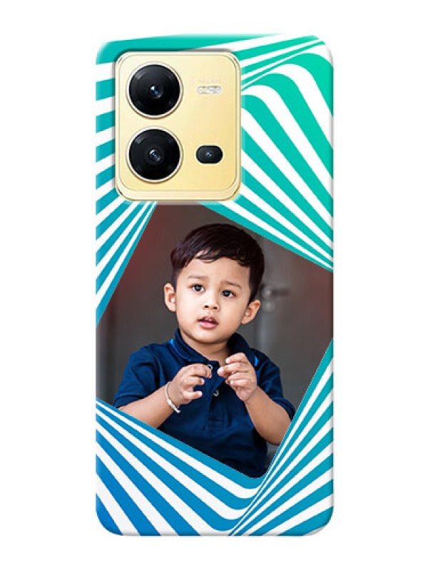 Custom Vivo V25 5G Personalised Mobile Covers: Abstract Spiral Design