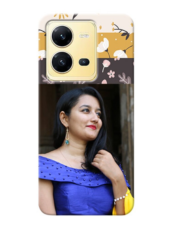 Custom Vivo V25 5G mobile cases online: Stylish Floral Design