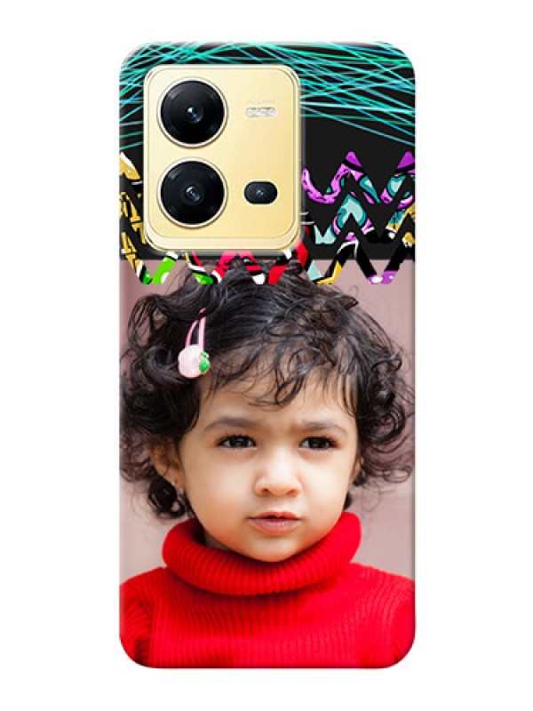 Custom Vivo V25 5G personalized phone covers: Neon Abstract Design