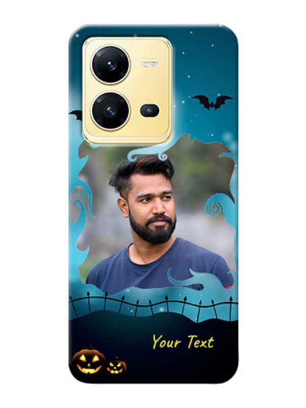 Custom Vivo V25 5G Personalised Phone Cases: Halloween frame design