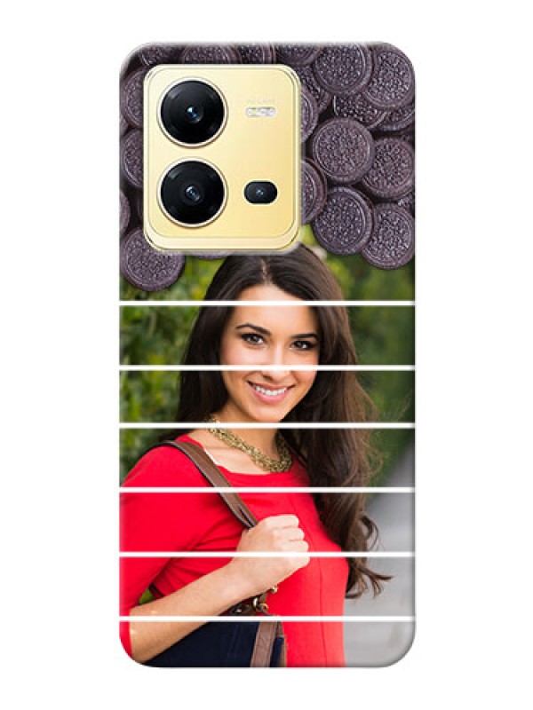 Custom Vivo V25 5G Custom Mobile Covers with Oreo Biscuit Design