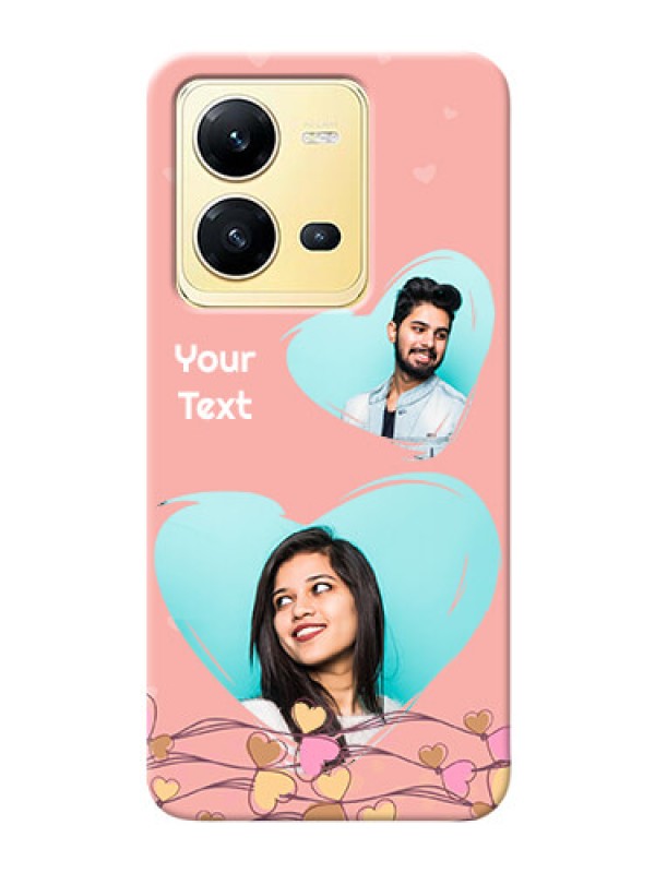 Custom Vivo V25 5G customized phone cases: Love Doodle Design