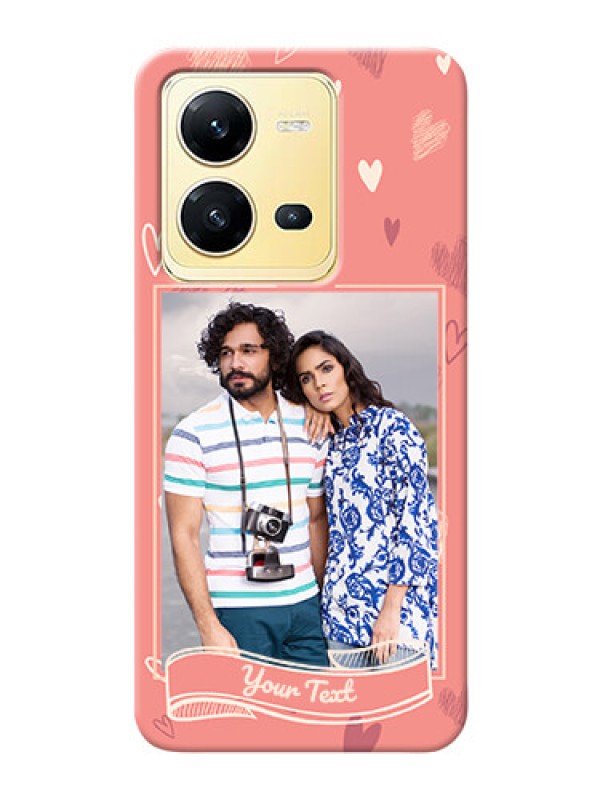 Custom Vivo V25 5G custom mobile phone cases: love doodle art Design