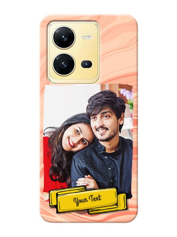 Custom Vivo V25 5G Customized Phone Cases: Marble Texture Design