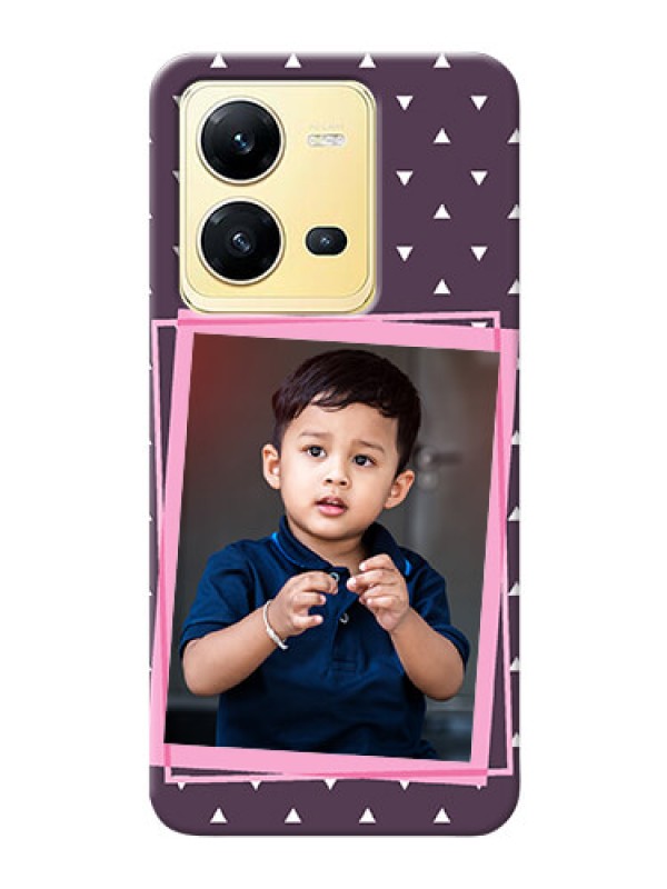 Custom Vivo V25 5G Phone Cases: Triangle Pattern Dotted Design