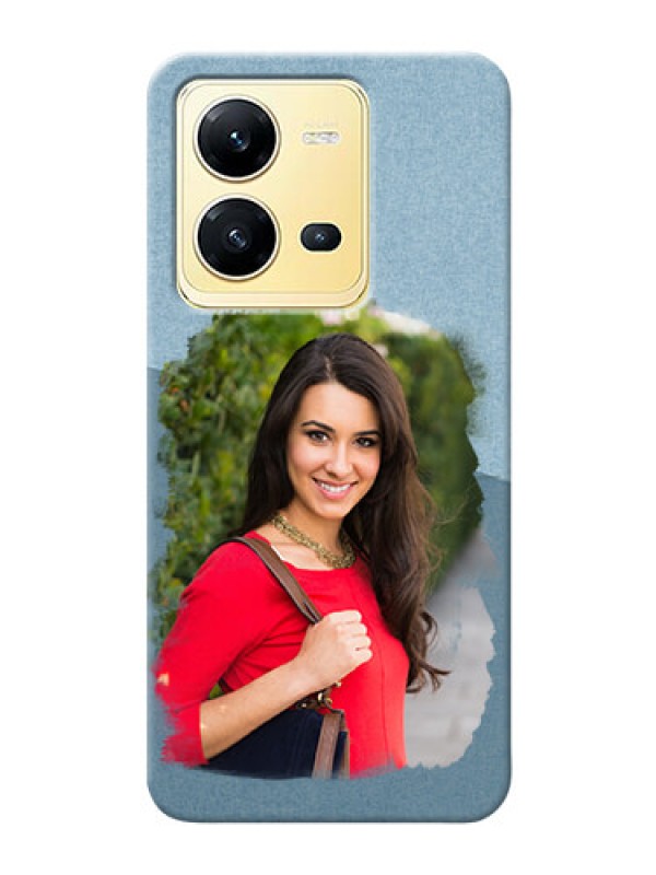 Custom Vivo V25 5G custom mobile phone covers: Grunge Line Art Design