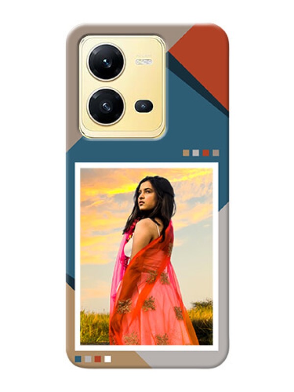 Custom Vivo V25 5G Mobile Back Covers: Retro color pallet Design