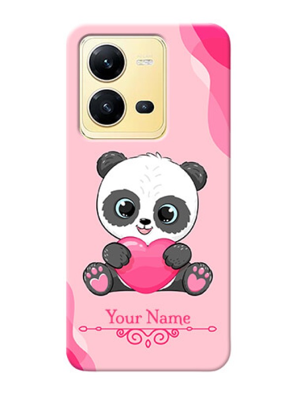Custom Vivo V25 5G Mobile Back Covers: Cute Panda Design