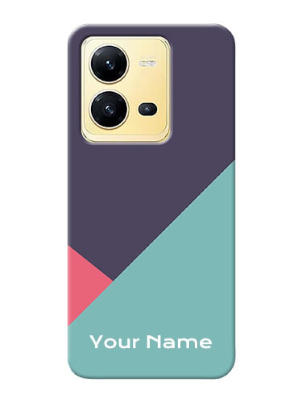 Custom Vivo V25 5G Custom Phone Cases: Tri Color abstract Design