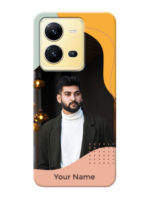 Custom Vivo V25 5G Custom Phone Cases: Tri-coloured overlay design