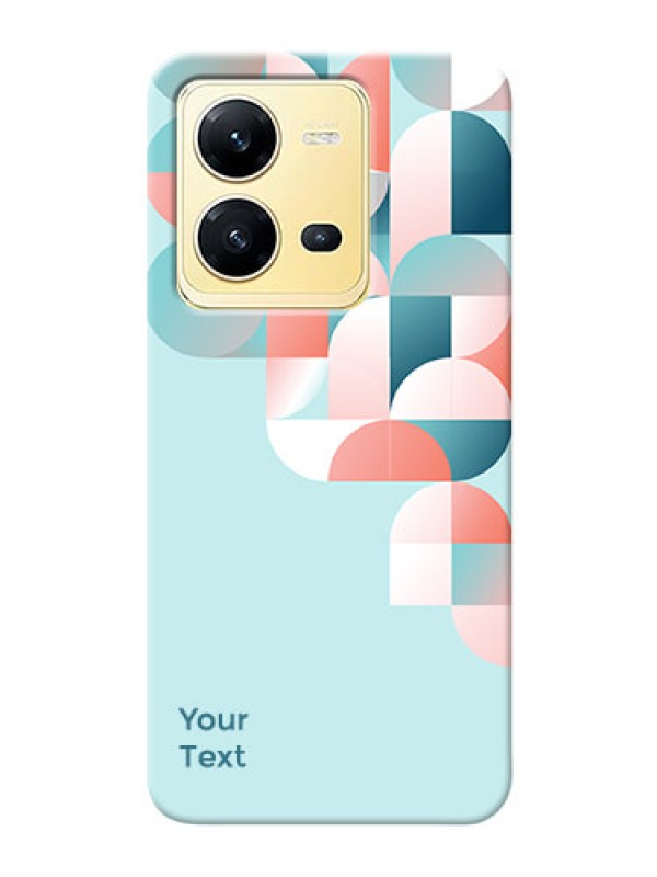 Custom Vivo V25 5G Back Covers: Stylish Semi-circle Pattern Design