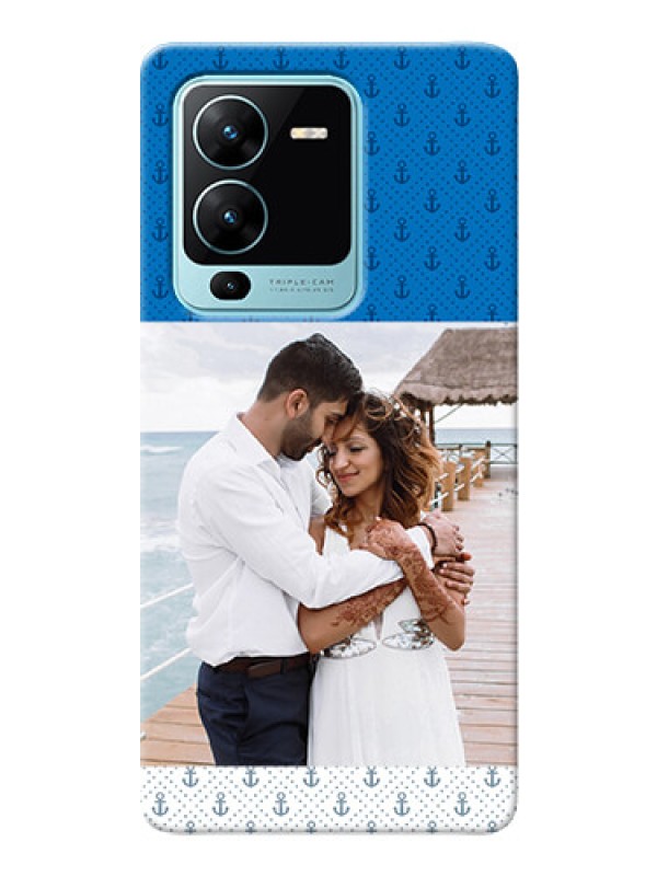 Custom Vivo V25 Pro 5G Mobile Phone Covers: Blue Anchors Design