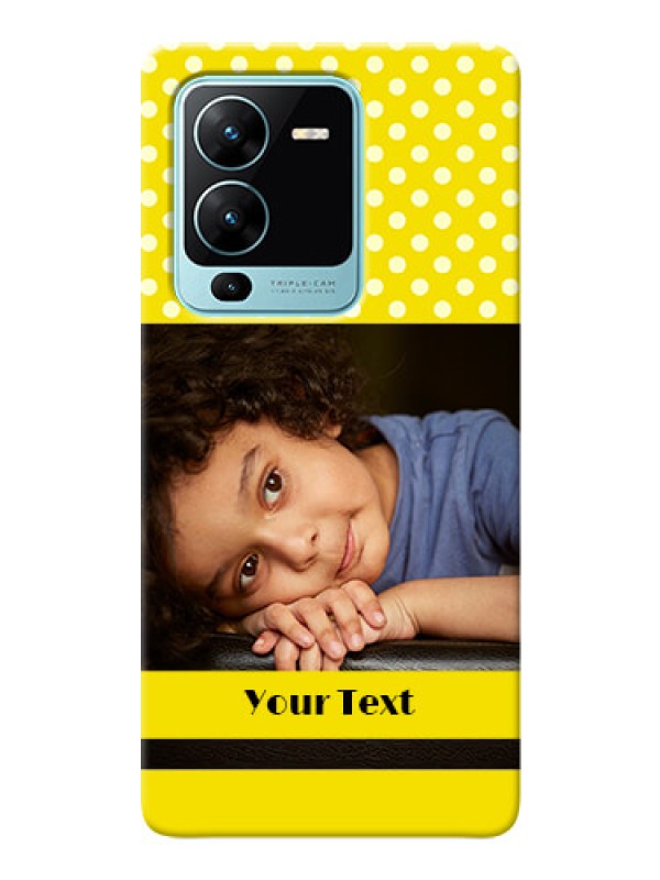 Custom Vivo V25 Pro 5G Custom Mobile Covers: Bright Yellow Case Design