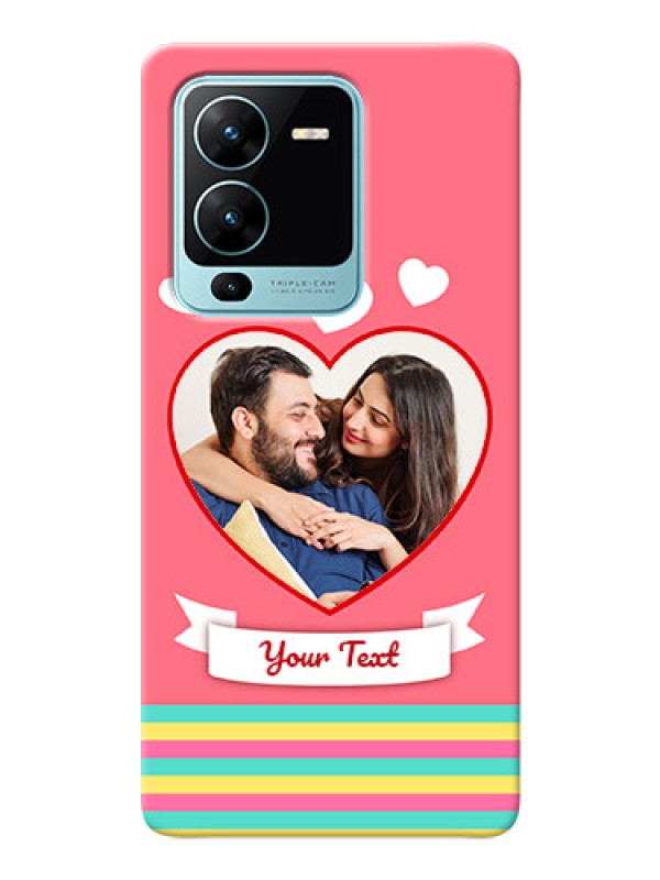 Custom Vivo V25 Pro 5G Personalised mobile covers: Love Doodle Design