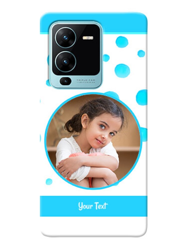 Custom Vivo V25 Pro 5G Custom Phone Covers: Blue Bubbles Pattern Design