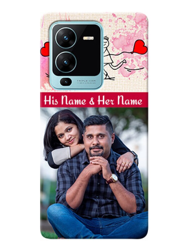 Custom Vivo V25 Pro 5G phone back covers: You and Me Case Design