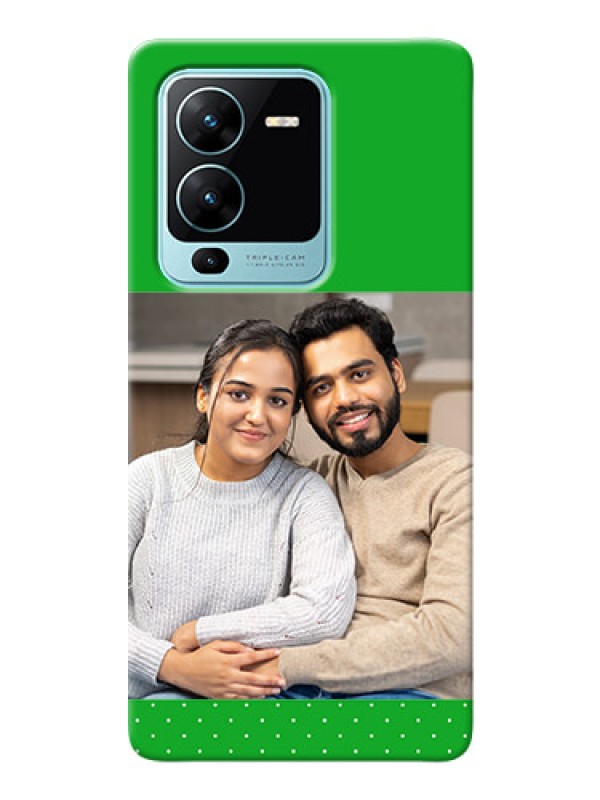Custom Vivo V25 Pro 5G Personalised mobile covers: Green Pattern Design