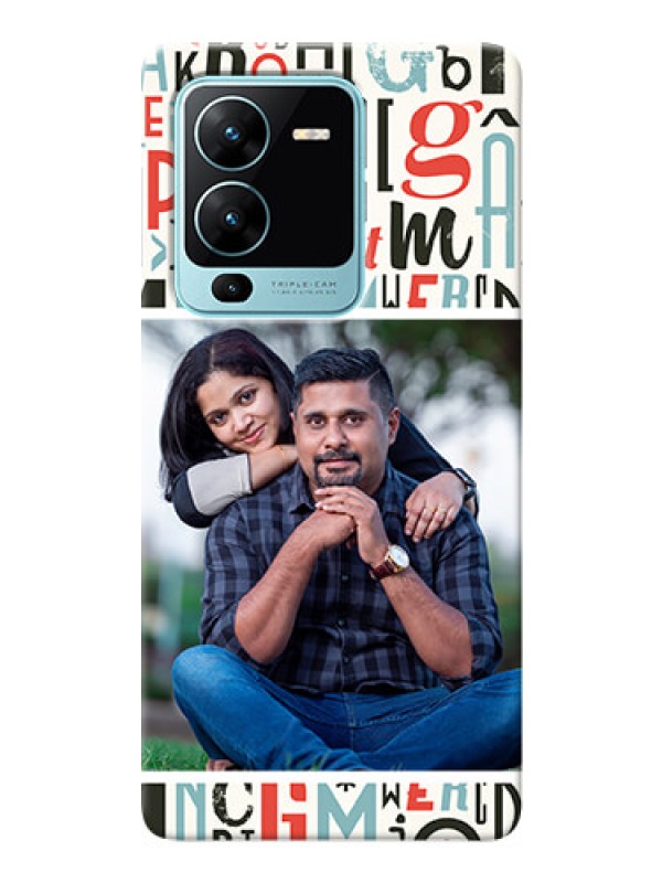 Custom Vivo V25 Pro 5G custom mobile phone covers: Alphabet Design