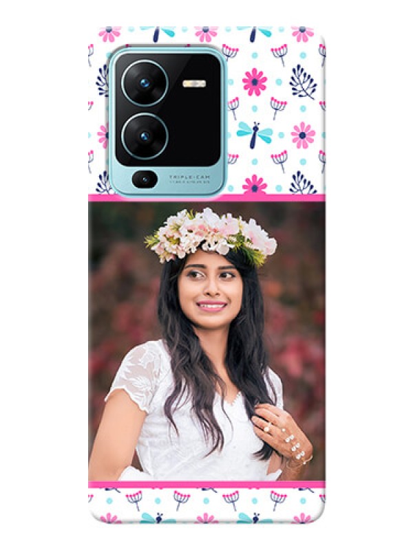 Custom Vivo V25 Pro 5G Mobile Covers: Colorful Flower Design