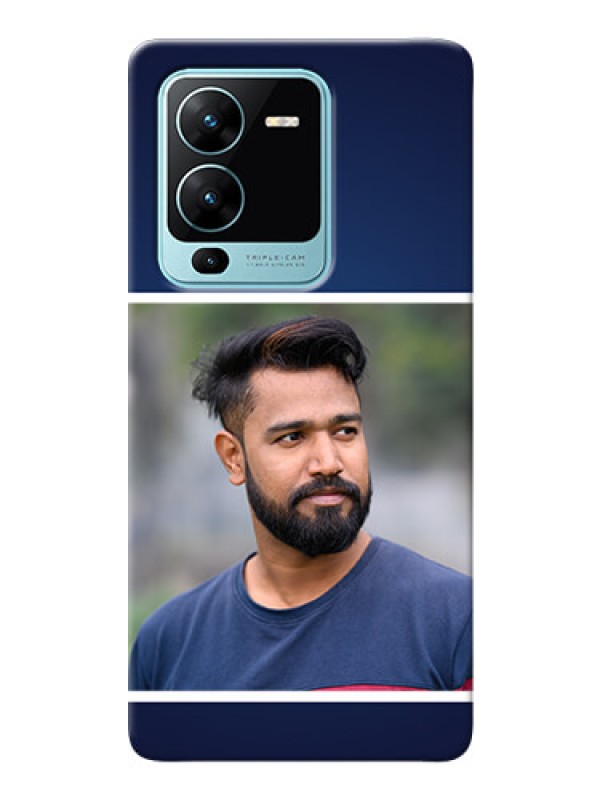 Custom Vivo V25 Pro 5G Mobile Cases: Simple Royal Blue Design
